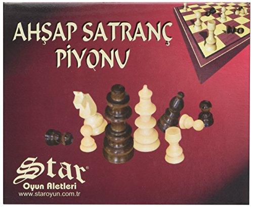 Staroyun 1050224 Wooden Chessman No 1 Chess Set, 11 x 13.5 x 4 cm, Multi-Color