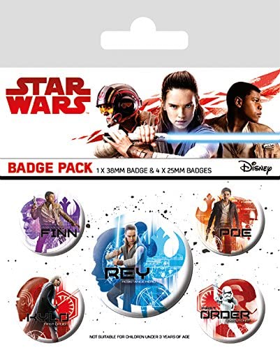 Pyramid International Star Wars The Last Jedi (Icons) -Badge 10 x 12.5cm, Multi-Colour, 10 x 12.5 x 1.3 cm