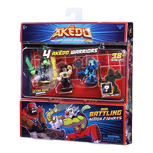 Akedo 14246 Ultimate Arcade Warrior Collector Pack Mini Battling Action Figures