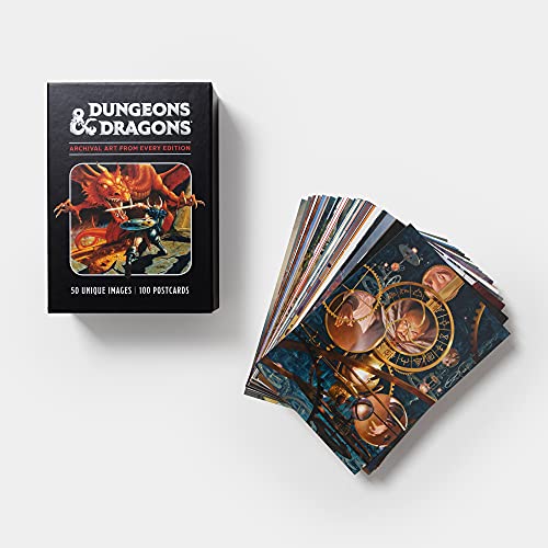 Dungeons & Dragons 100 Postcards: Archival Art from Every Edition: 100 Postcards