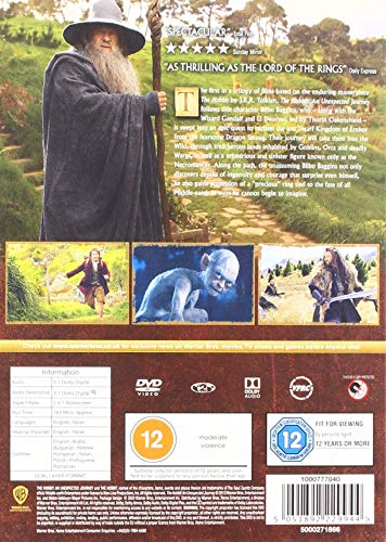 The Hobbit: An Unexpected Journey  [2020] - Fantasy/Adventure [DVD]