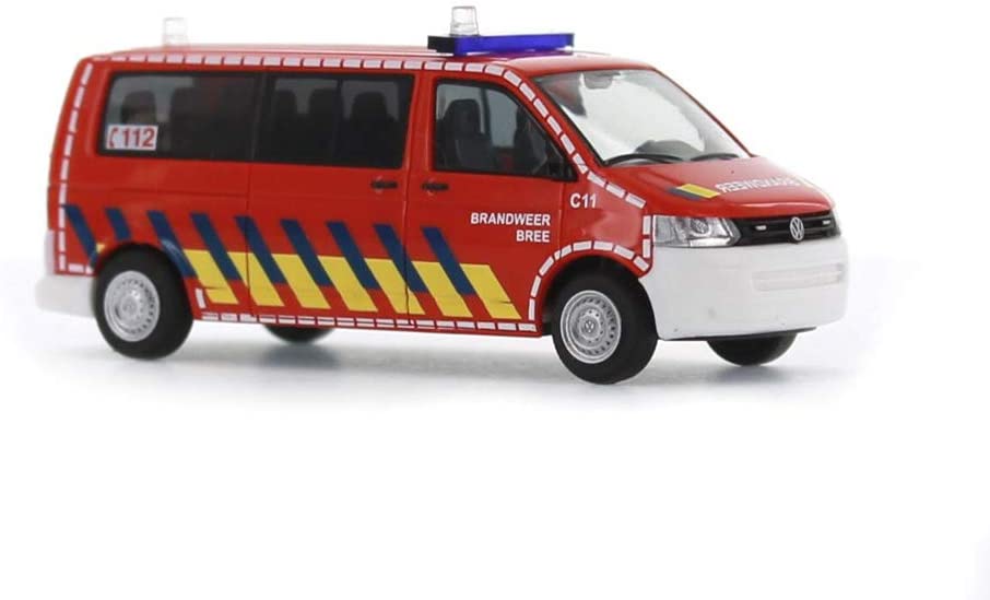 Reitze 52625 Rietze Volkswagen T5 Gp Bus Lr Fd Brandweer Bree (Nl) Scale 1:87 H0, Multi Colour