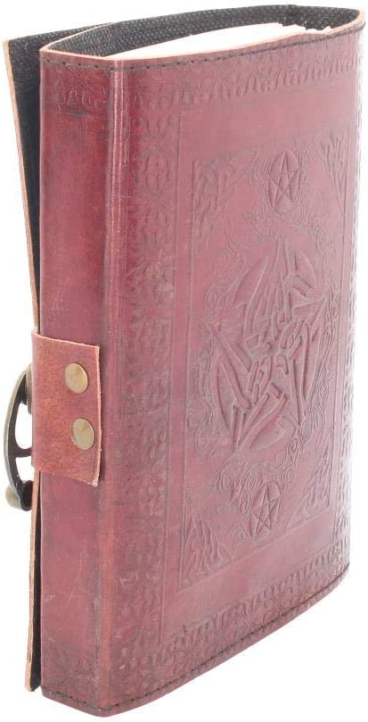 Nemesis Now Pentagram Leather Journal With Lock 23cm Brown