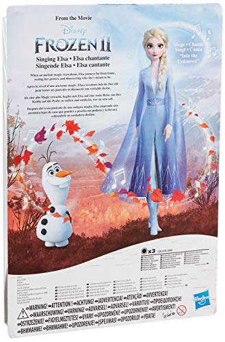 Poupée de mode Elsa chantante congelée avec de la musique vêtue d&#39;une robe bleue