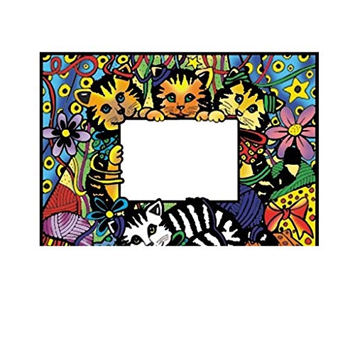 Colorvelvet MPO39 Kittens Picture Frame-Made in Italy, Multi-Colour