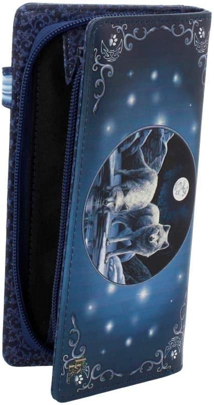 Nemesis Now Warriors of Winter Lisa Parker Embossed Purse 19cm Blue, PU, 18.5cm