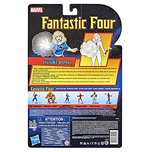 Hasbro Marvel Legends Series Retro Fantastic Four Marvel's Invisible Woman 6-inc
