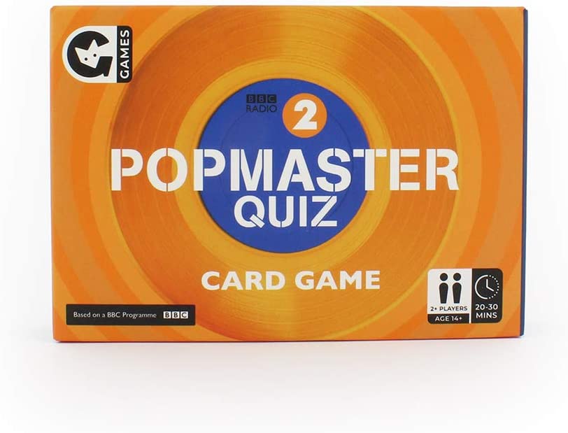 Ginger Fox PopMaster BBC Radio 2 Quiz Card Game - Put Your Musical Knowledge To The Test In This Pop Themed Trivia Game