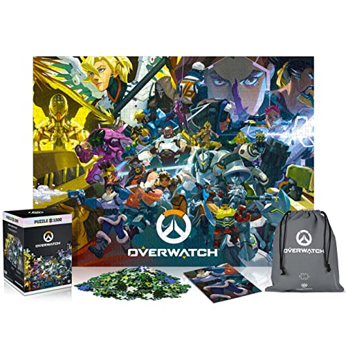 Good Loot Overwatch: Heroes Collage | 1500 Piece Jigsaw Puzzle | includes Poster