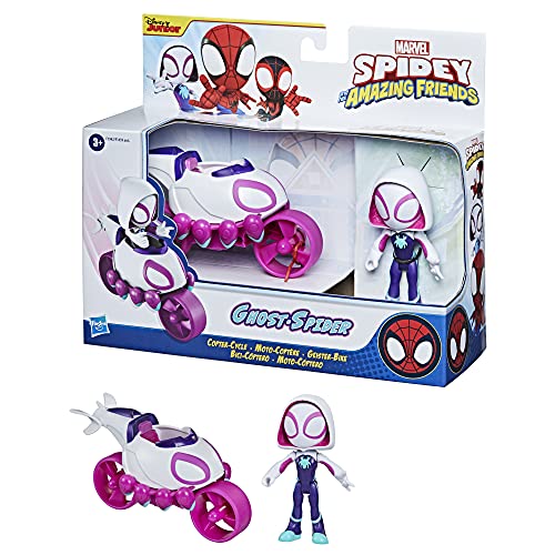 Hasbro Spidey and his Amazing Friends SAF GHOST SPIDER COPTER CYCLE