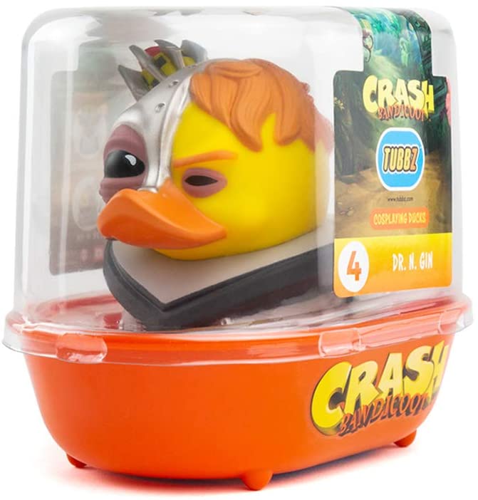 Crash Bandicoot Dr. N. Gin TUBBZ Collectable Duck – Officially Licensed Collectable Cosplay Duck – Unique Collectable Crash Bandicoot Dr. N. Gin Figurine – Crash Bandicoot Dr. N. Gin Rubber Duck