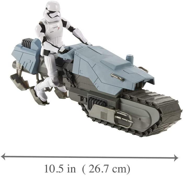 Disney Star Wars Galaxy of Adventures First Order Driver and Treadspeeder 5 Inch Scale Figure - Yachew