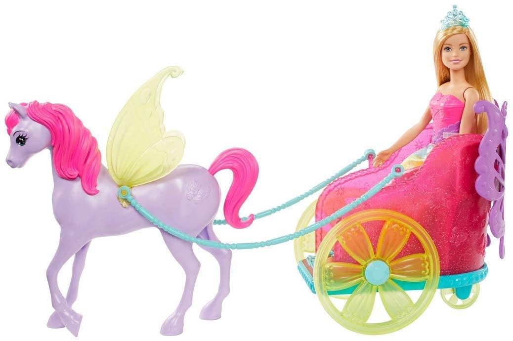 Barbie GJK53 Dreamtopia Princess, Pegasus & Chariot - Yachew