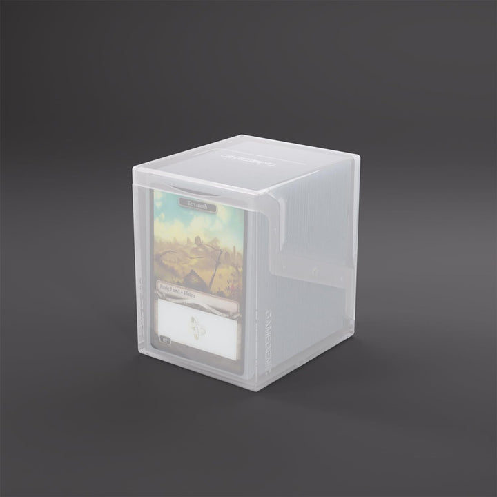 Bastion 100+ XL Deck Box - Compact, Secure, and Perfectly Organized for Your Trading Cards! Safely Protects 100+ Double-Sleeved Cards, White Color