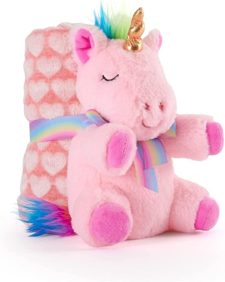 Perletti TOYS Lyly Unicorn Plush with Blanket in Gift Pack (st1)