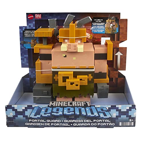 Minecraft Toys, Legends 3.25-inch, Action Figures Portal Guard with Attack Action and Accessory