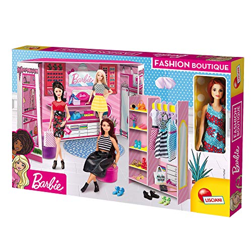 Lisciani Giochi - 76918 Children's Barbie Fashion Boutique Game with Doll