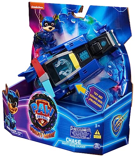 Paw Patrol: The Mighty Movie Spielzeugauto mit Chase Mighty Pups Actionfigur, leicht