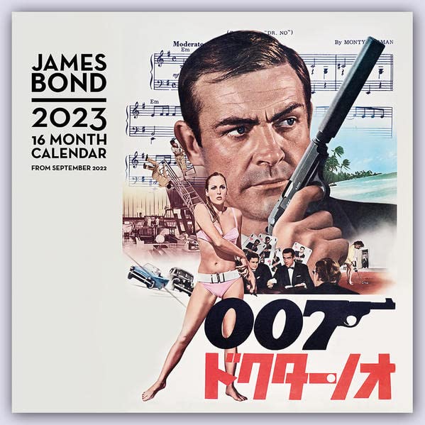 James Bond 2023 - 16-Monatskalender: Original Pyramid Kalender [Mehrsprachig]