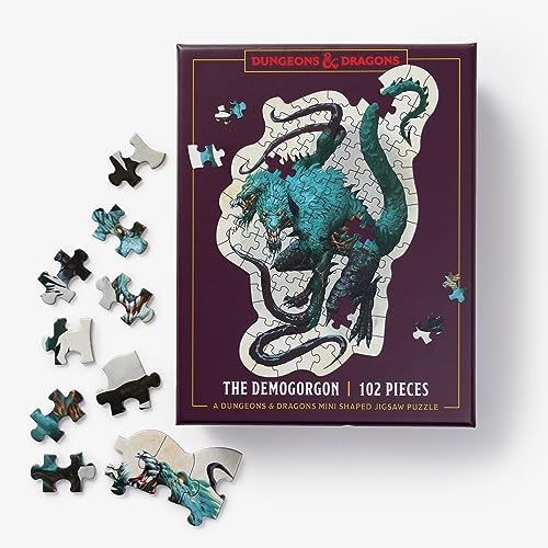 Dungeons & Dragons Mini Shaped Jigsaw Puzzle: The Demogorgon Edition: 102-Piece