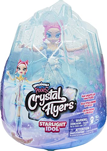 Hatchimals Pixies, Crystal Flyers Starlight Idol Magical Flying Pixie Toy with L