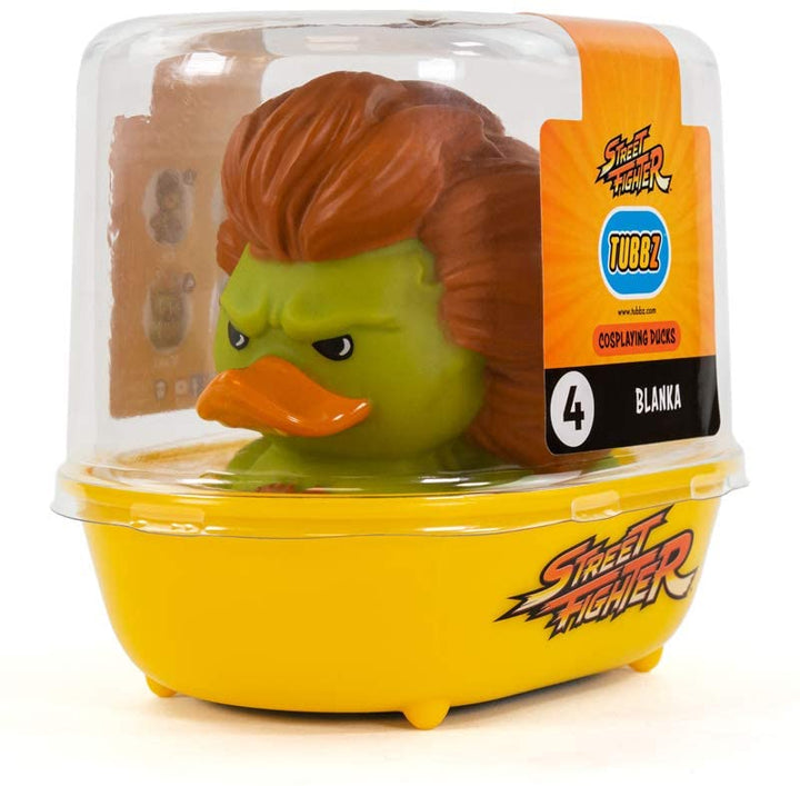 TUBBZ Street Fighter Blanka Collectible Rubber Duck Figurine – Official Street Fighter Merchandise – Unique Limited Edition Collectors Vinyl Gift