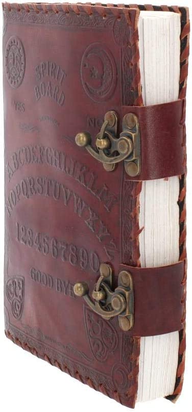 Nemesis Now Spirit Board Leather Journal With Lock 28cm Brown