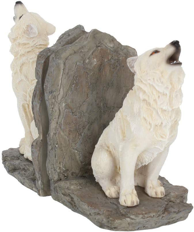 Nemesis Now Wardens of the North Bookends 20.3cm White, Resin