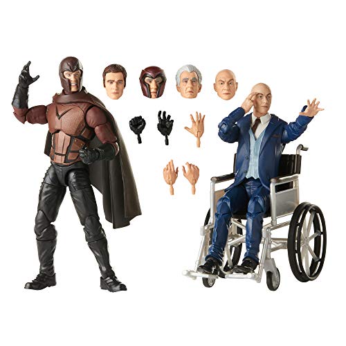 Hasbro Marvel Legends Series X-Men Magneto and Professor X 6-inch Collectible Ac