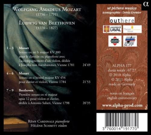 Mozart & Beethoven: Sonatas for Pianoforte & Violin [Audio CD]