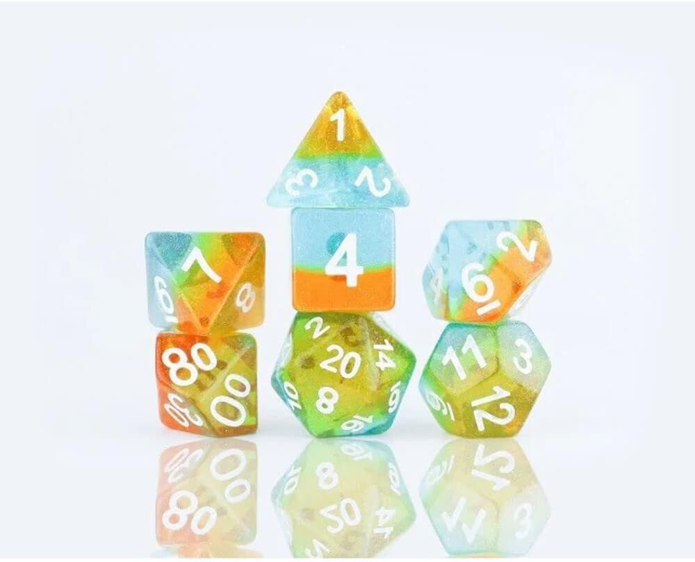 Sirius Dice Celestial Ocean Dusk Dice Set of 7