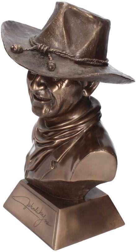 Nemesis Now John Wayne Bust Figurine 40cm Bronze, Resin