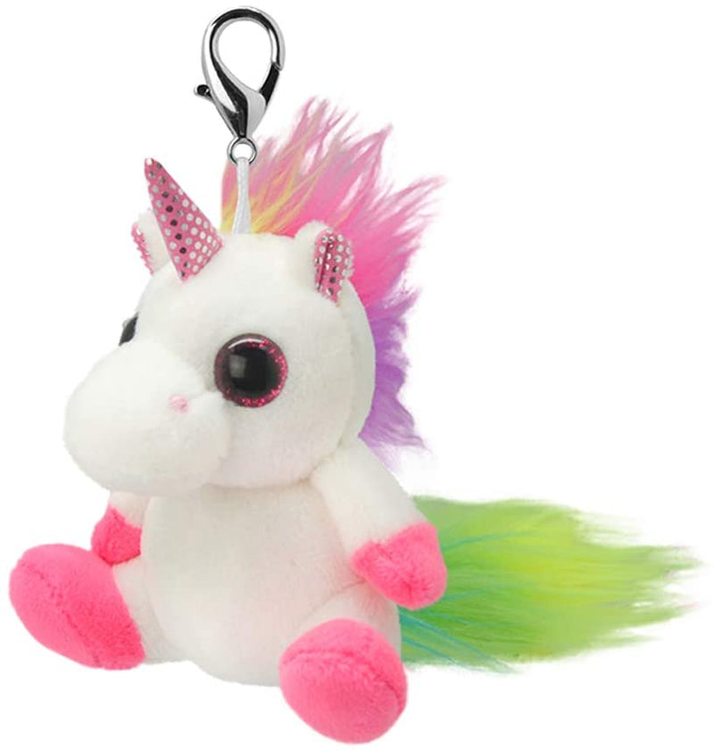 Wild Planet K8176 Orbys Unicorn Keyring Plush Toy, 10 cm, Multicolour