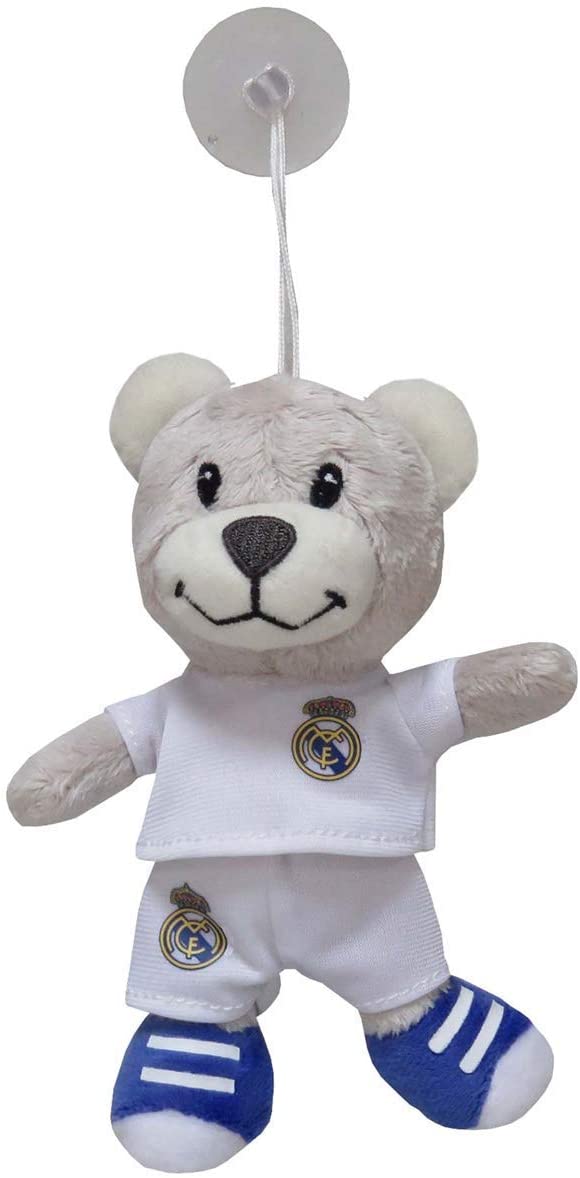 Real Madrid Teddy Bear with Suction Cup 17 cm, White CYP M-02-RM