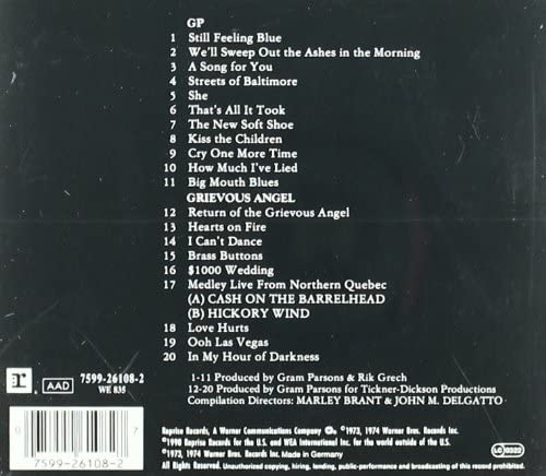 Gram Parsons - GP / Grievous Angel [Audio CD]