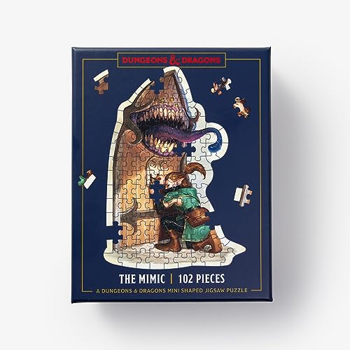 Dungeons & Dragons Mini Shaped Jigsaw Puzzle: The Mimic Edition: 102-Piece Colle