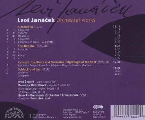 Jancek Violin Concerto [Audio CD]