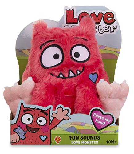 Love Monster 539 2206 EA Fun Sounds Soft Toy, red