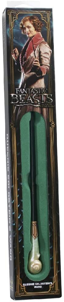 The Noble Collection - Queenie Goldstein Wand In A Standard Windowed Box - 14in (35cm) Wizarding World Wand - Fantastic Beasts Film Set Movie Props Wands