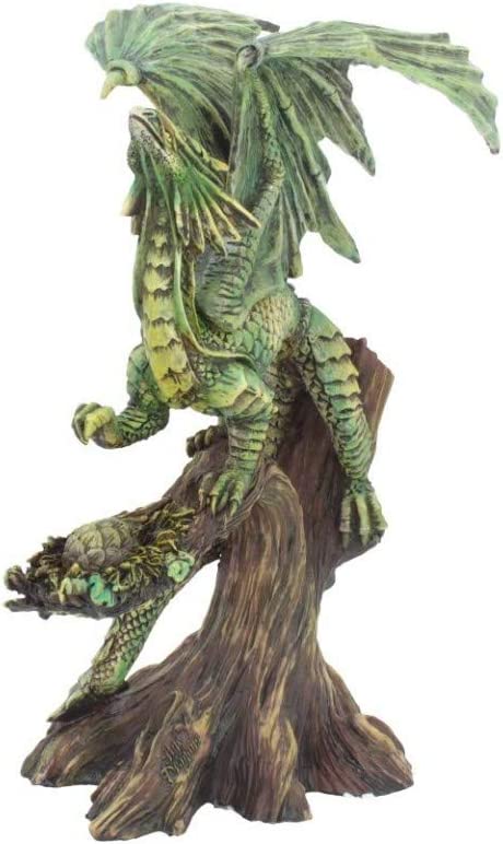 Nemesis Now Adult Forest Dragon Anne Stokes 25.5cm Figurine, Resin, Green, One S