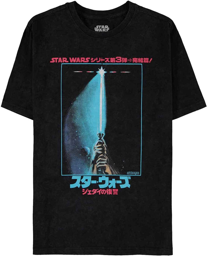 Star Wars Men's Boys' Regular Fit Short-Sleeved T-Shirt, black, XL