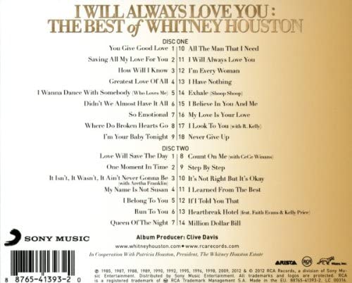 Whitney Houston - I Will Always Love You: The Best Of Whitney Houston [Audio CD] (‎52)