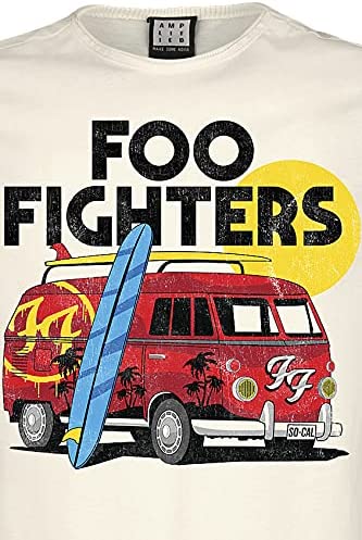 Amplified Foo Fighters - VW Van - Unisex T-Shirt White (Large)