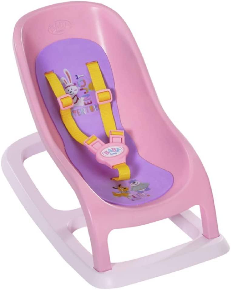 Baby Born Bouncing Chair for 43 cm Doll With Safety Straps Easy for Small Hands - Yachew