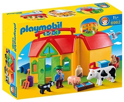 Toys Playmobil 1.2.3. Meeneemboerderij met dieren (1 Toys)