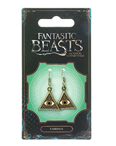 Fantastic Beasts Triangle Eye Earrings (Antique Brass Plated) Carat Shop