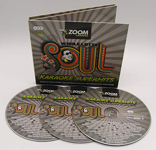 Zoom Karaoke CD+G – Whole Lotta Soul &amp; Motown Superhits – Triple CD+G Karaoke Pa [Audio-CD]