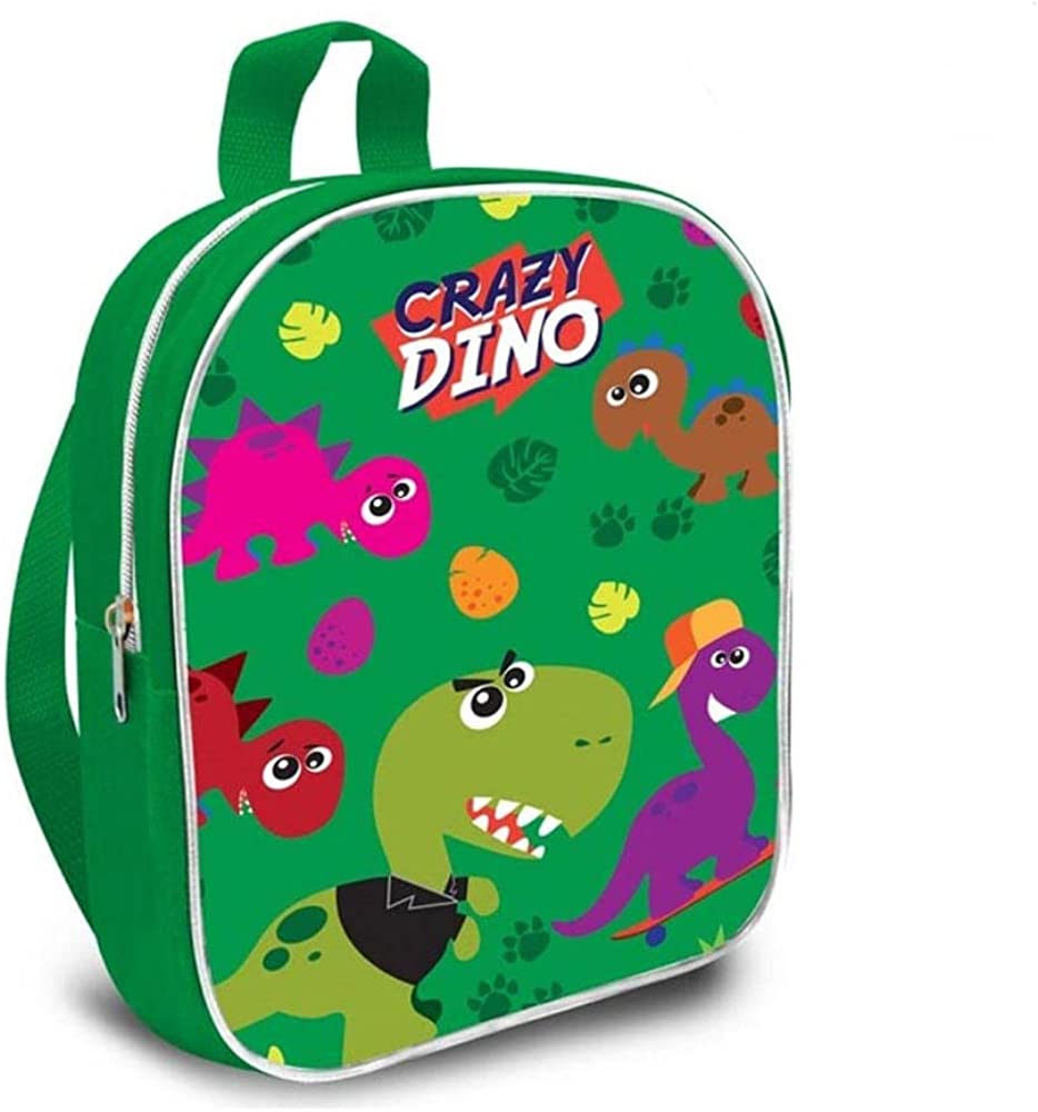 Crazy Dino KL85314 Children's Backpack (29 cm, Polyester), Dinosaur, Colourful