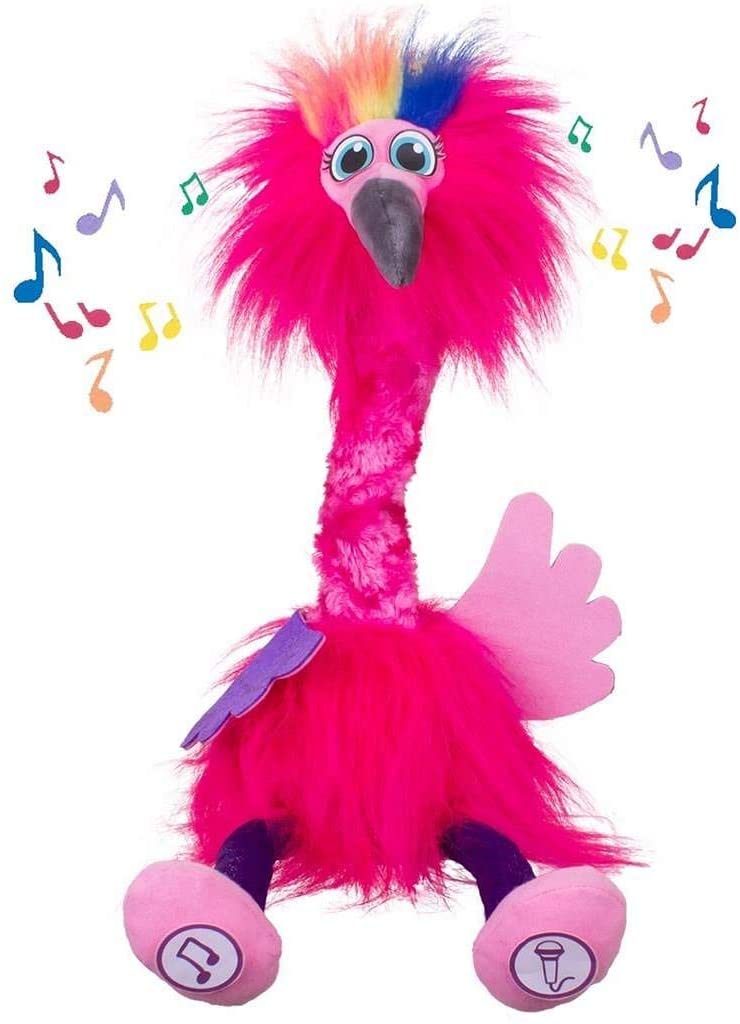 Sassimals Flossi Flamingo Hilarious Dancing Toy Talks Back Wiggles Dances Like Crazy! Play Your Words in a Funny Voice
