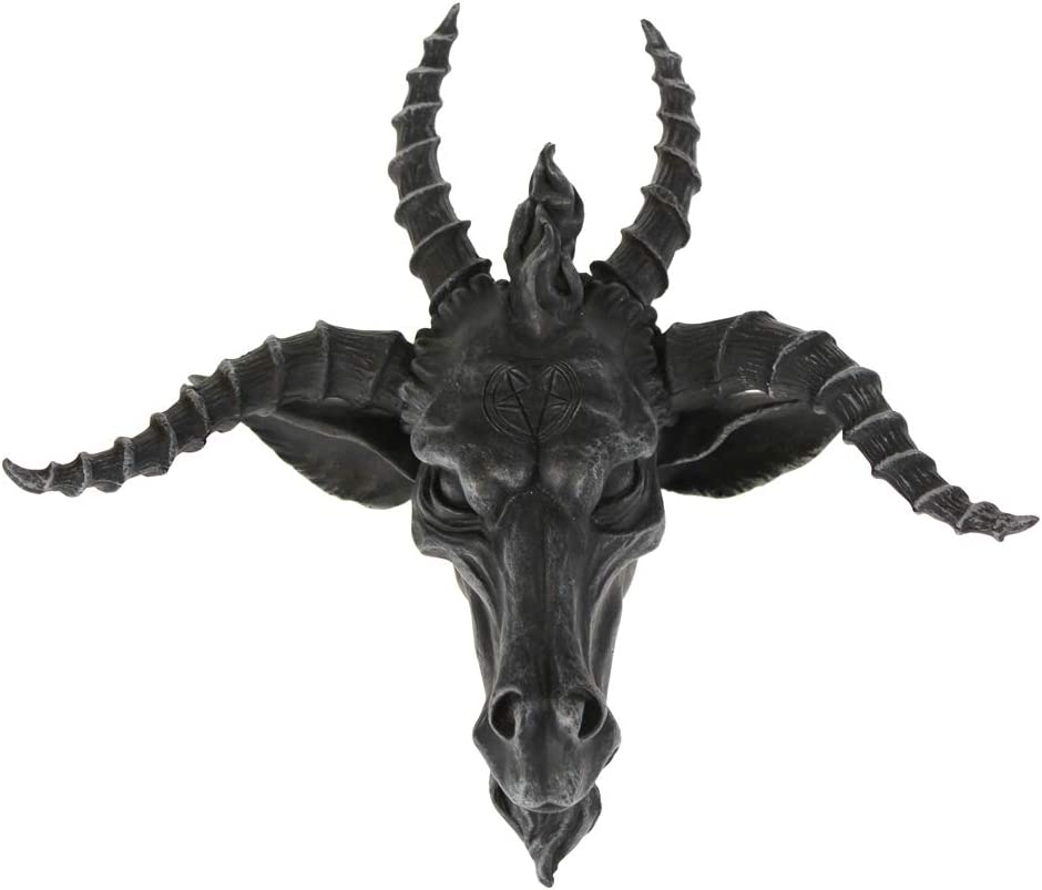 Nemesis Now C0848C4 Goat of Mendes Wall Plaque, Polyresin, Black, One Size